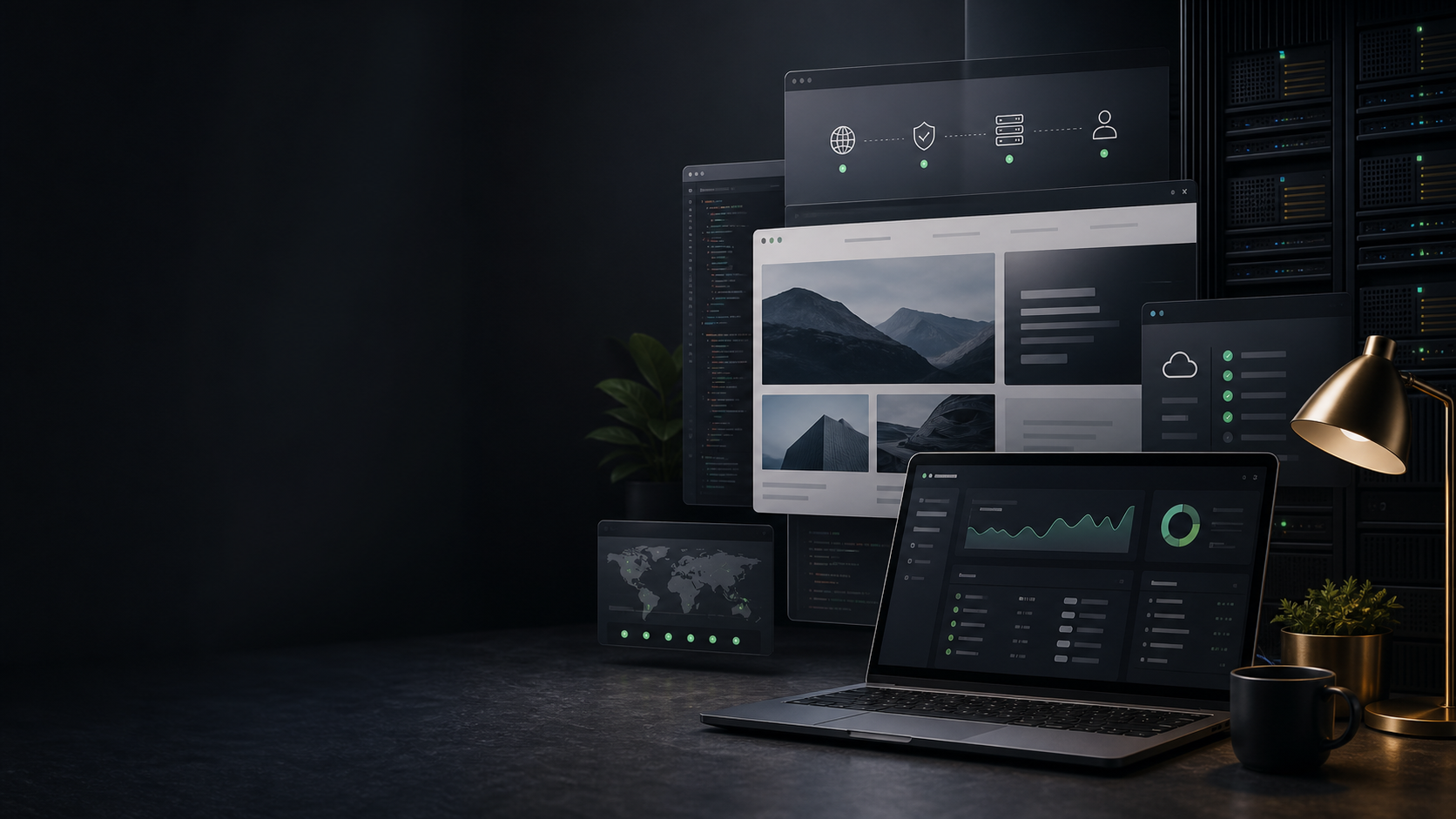 Abstract managed web platform visual